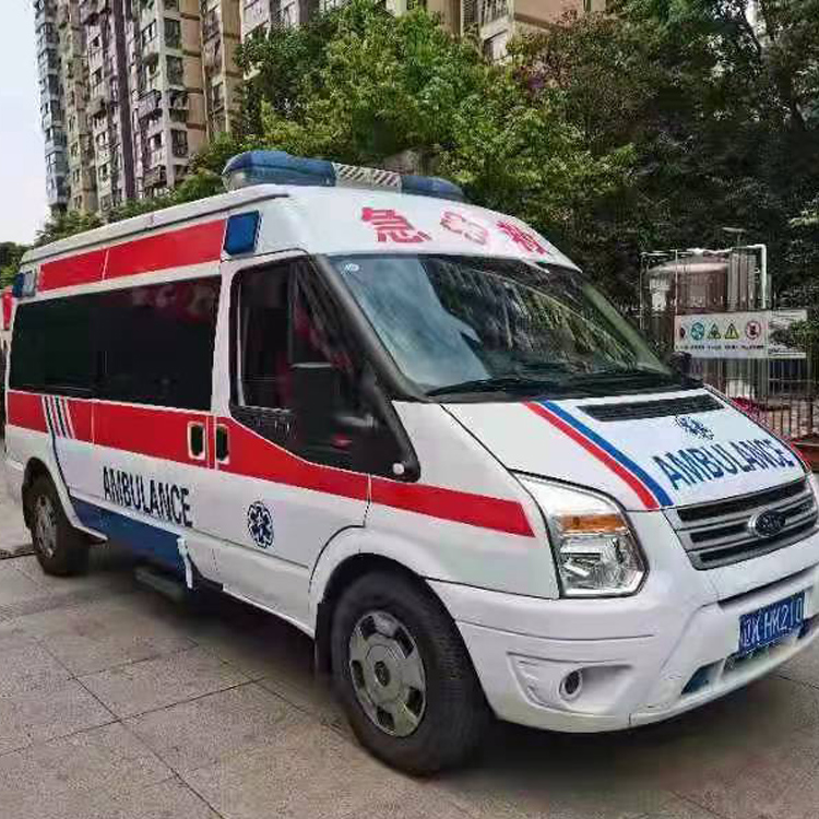 元氏长途救护车护送病人返乡